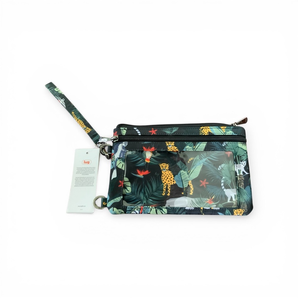 NWT Lug Peekaboo RFID Wristlet Pouch - Wildlife Jungle